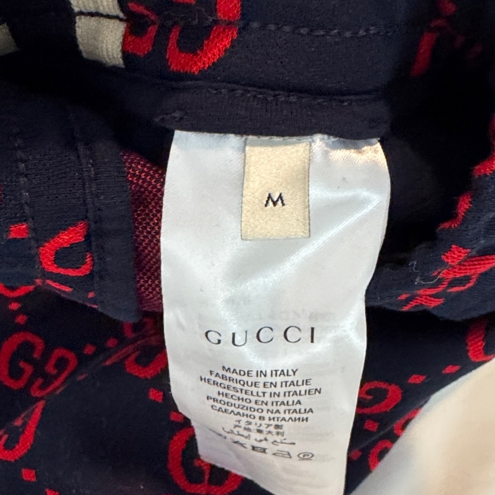 Gucci men’s  Blue and Red Monogram Joggers - Picture 3 of 4